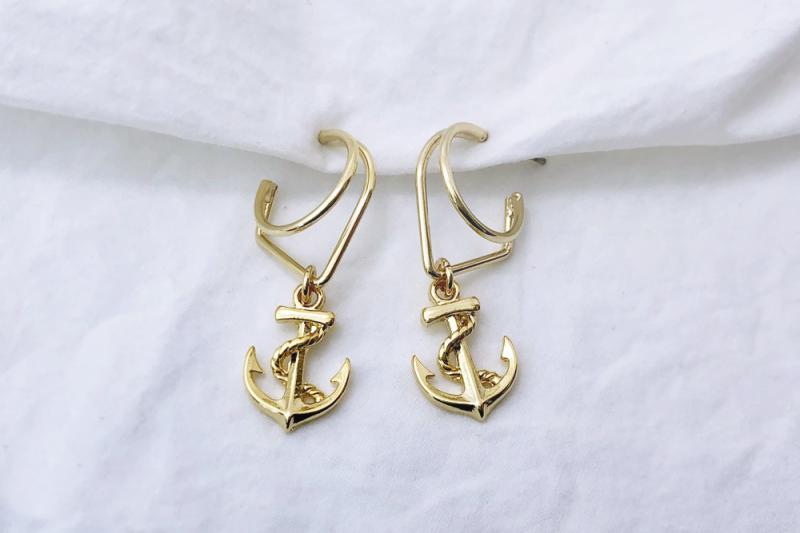 [Ozel] Sensual Glossy Brass Zinc Alloy Earrings