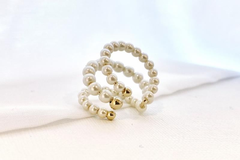 [Ozel] Shiny Pearl Ear Cuff
