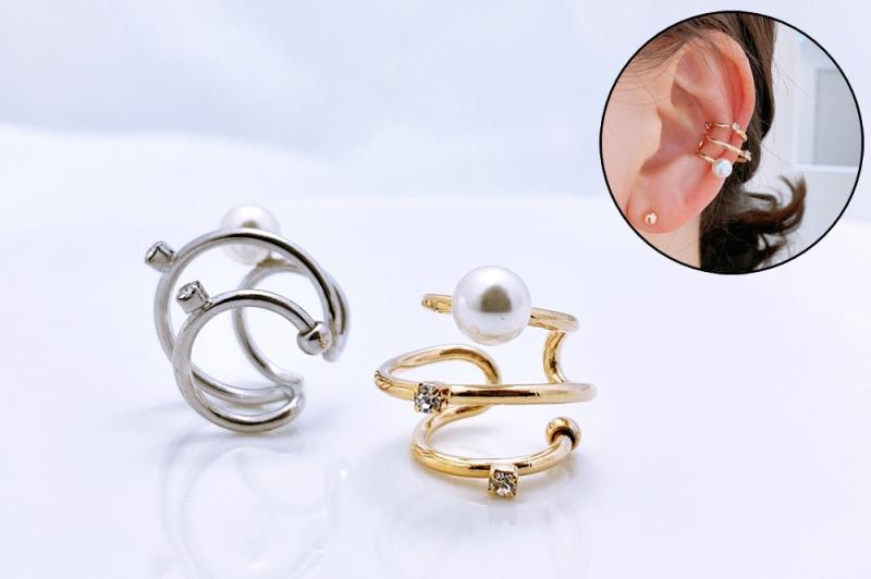Ozel] Chic Point Glossy Acrylic Brass Pearl