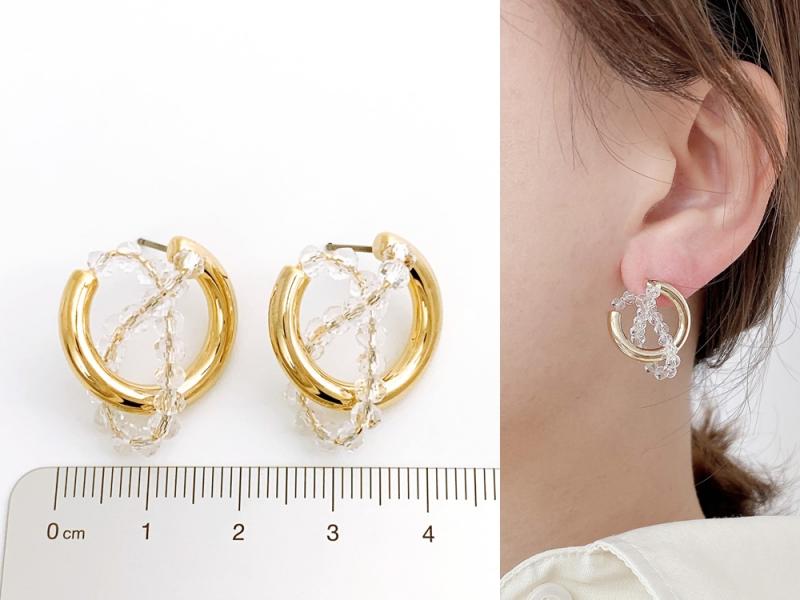 [Ozel] BRASS Glass Earring
