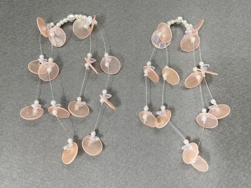 [Ozel] Shiny BRASS/ACRYLIC MOP(Pearl)/Cubic Zirconia Hair Accessory