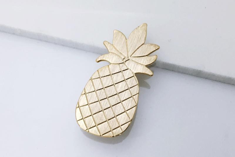 ] Unique Mood Matte Brass Brooch [Ozel