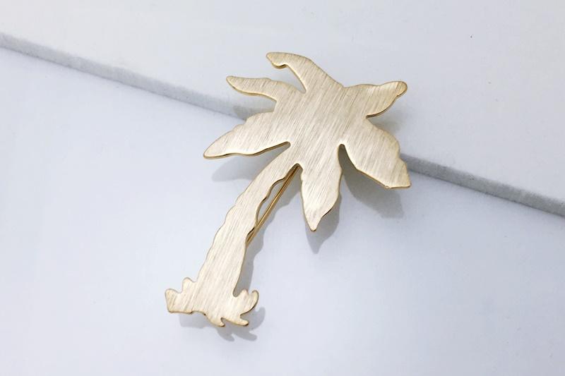 [Ozel] Modern Classic Matte Brass Brooch