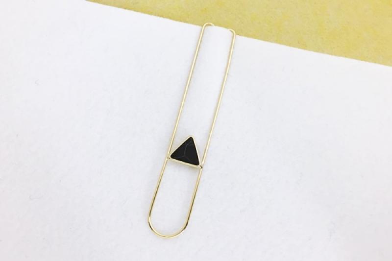 [Ozel] Point Look Howlite Gemstone Hairpin