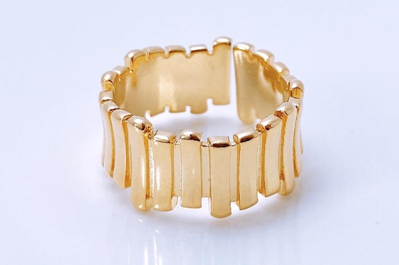 [Ozel] Wedding Guest Look Glossy Brass Ring