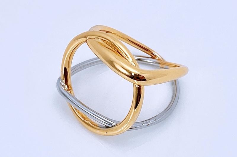 [Ozel] Vintage Vibe Glossy Brass Ring