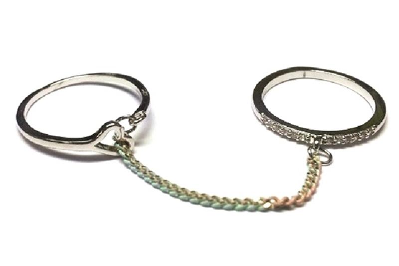 [Ozel] Romantic Mood Glossy Brass Cubic Ring
