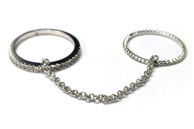 [Ozel] Romantic Mood Glossy Brass Cubic Ring