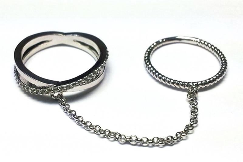 [Ozel] Modern Classic Glossy Brass Cubic Ring