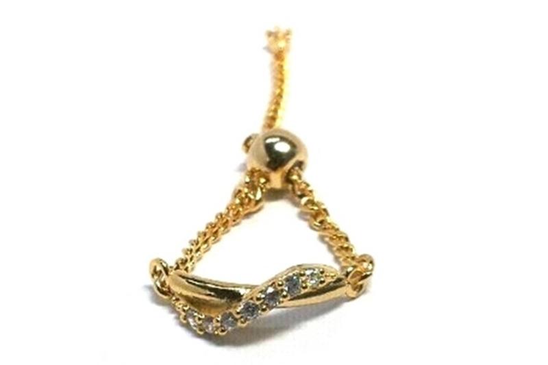 [Ozel] Trendy Glossy Brass Cubic Ring