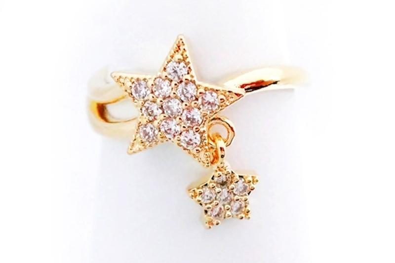 [Ozel] Daily Statement Glossy Brass Cubic Ring