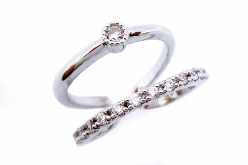[Ozel] Romantic Mood Glossy Brass Cubic Ring