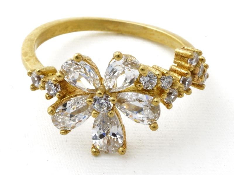 [Ozel] Unique Mood Glossy Brass Cubic Ring