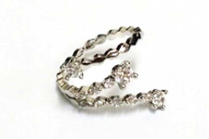 [Ozel] Girlfriend Gift Glossy Brass Cubic Ring