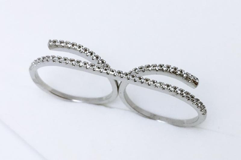 [Ozel] Vintage Vibe Glossy Brass Cubic Ring