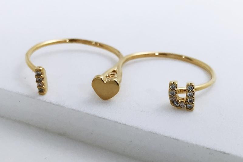 [Ozel] Sensual Glossy Brass Cubic Ring