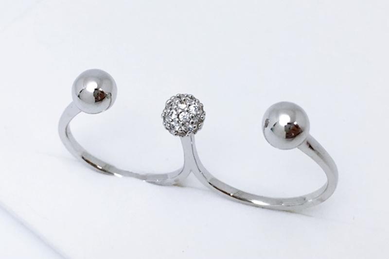 [Ozel] Casual Mood Glossy Brass Cubic Ring