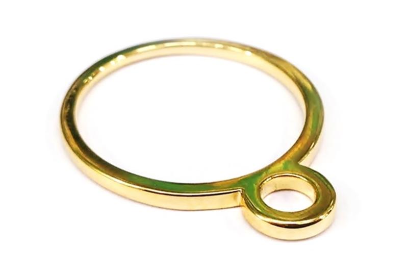 [Ozel] Elegant Glossy Brass Ring