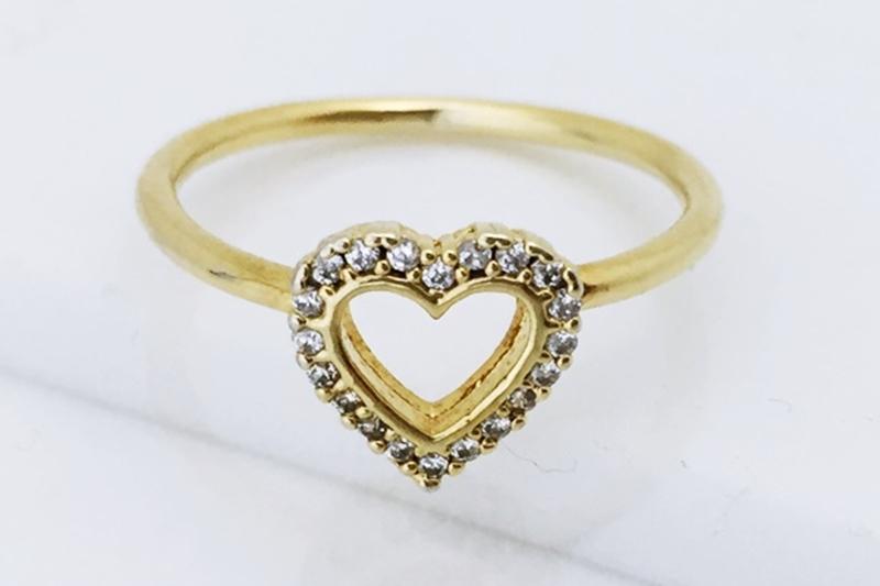 [Ozel] Simple Minimal Glossy Brass Cubic Ring