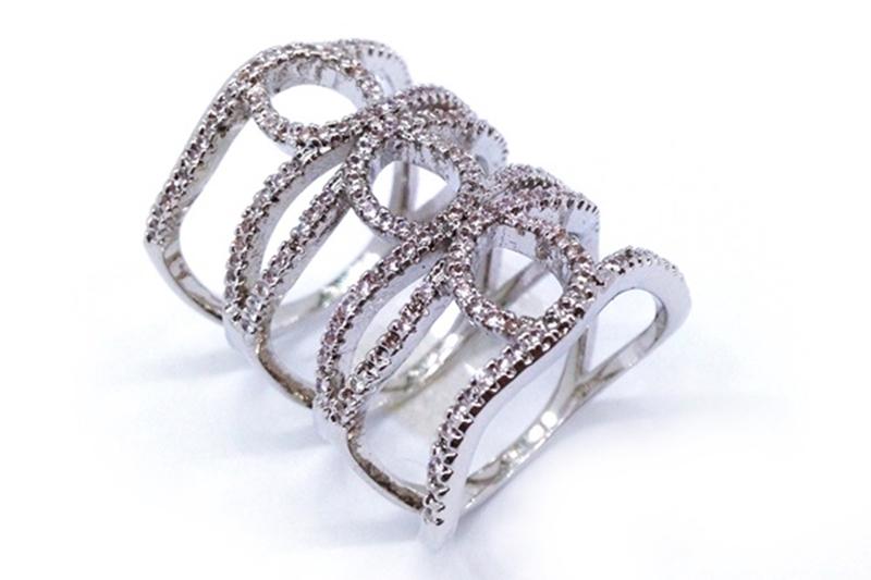 [Ozel] Wedding Guest Look Glossy Brass Cubic Ring