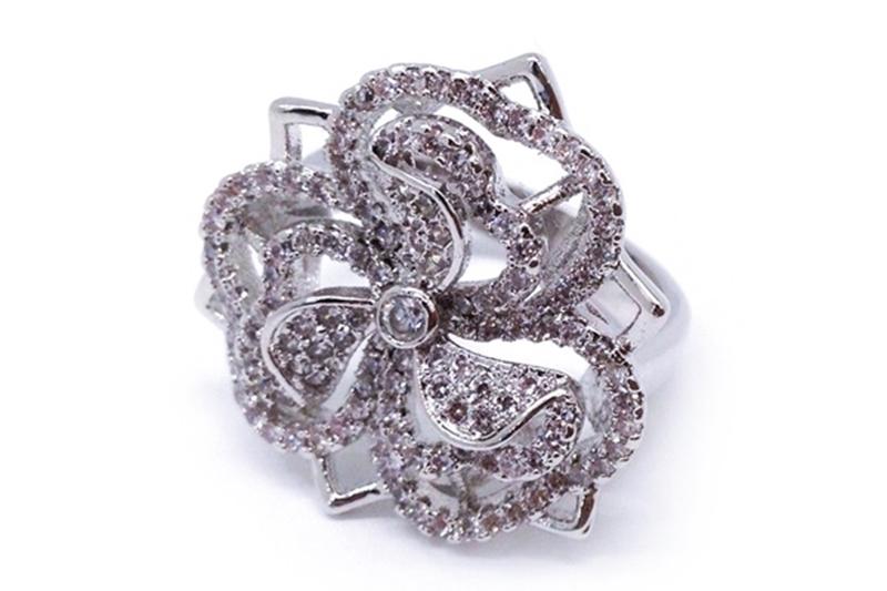 [Ozel] Layered Glossy Brass Cubic Ring