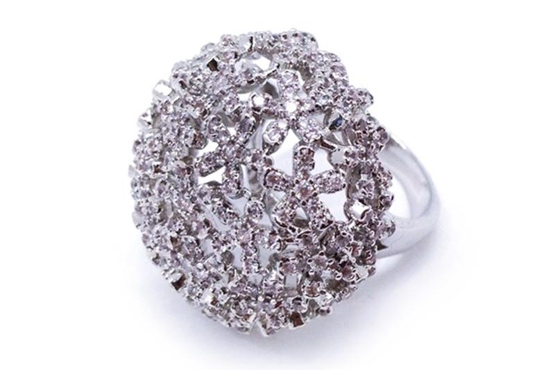 [Ozel] Sophisticated Glossy Brass Cubic Ring