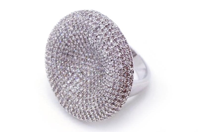 [Ozel] Romantic Mood Glossy Brass Cubic Ring