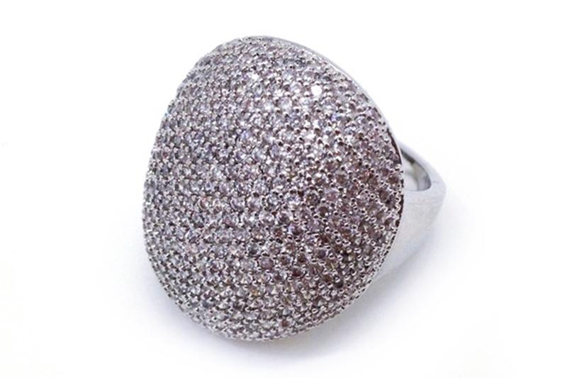 [Ozel] Feminine Glossy Brass Cubic Ring