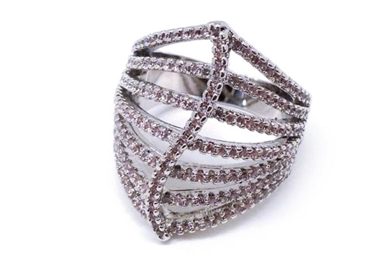 ] Vintage Vibe Glossy Brass Cubic Ring [
