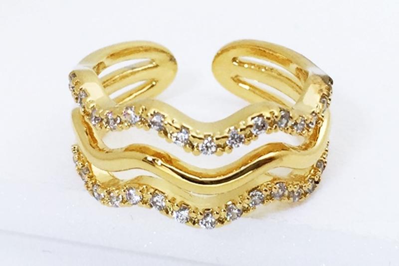 Brass Cubic Ring [Ozel] Trendy
