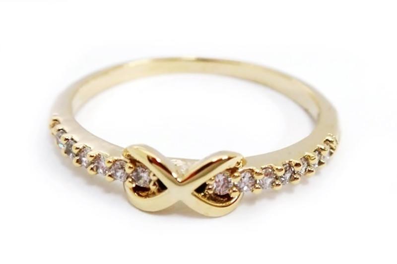 [Ozel] Girlfriend Gift Glossy Brass Cubic Ring