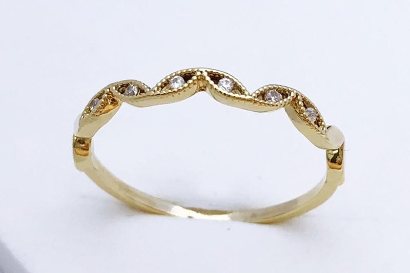 [Ozel] Luxurious Glossy Brass Cubic Ring