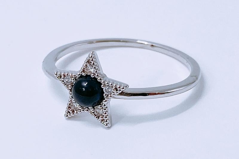 [Ozel] Modern Classic Glossy Brass Cubic Ring