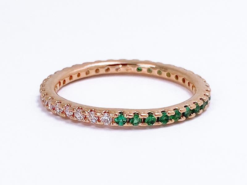 [Ozel] Shiny BRASS Cubic Zirconia Ring