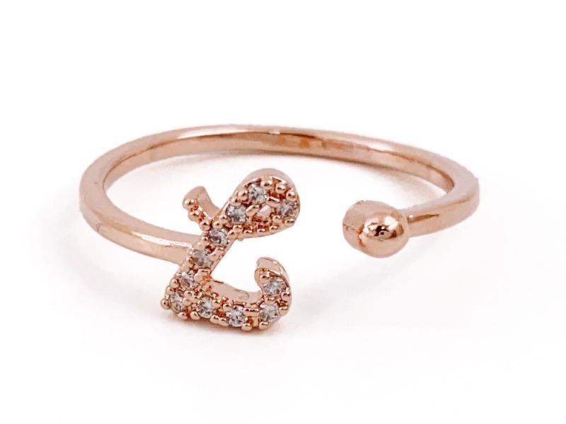 [Ozel] Shiny BRASS Cubic Zirconia Ring