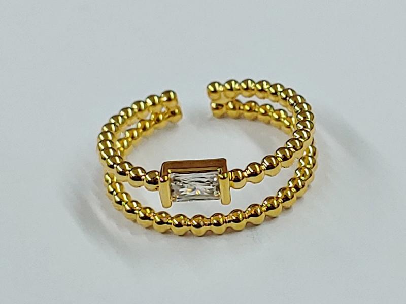 [Ozel] BRASS Cubic Zirconia Ring