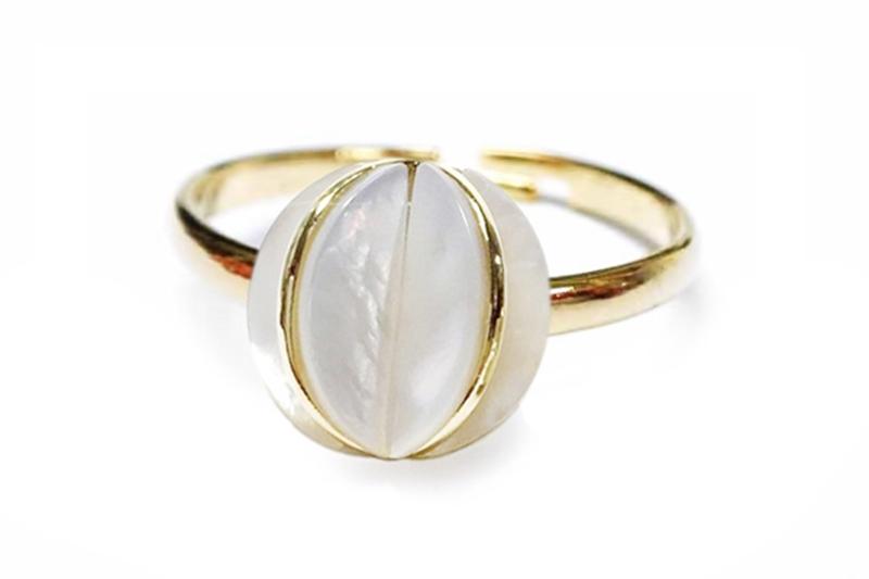 [Ozel] Sensual Glossy Brass Ring