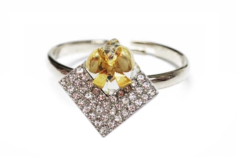 [Ozel] Girlfriend Gift Glossy Brass Ring