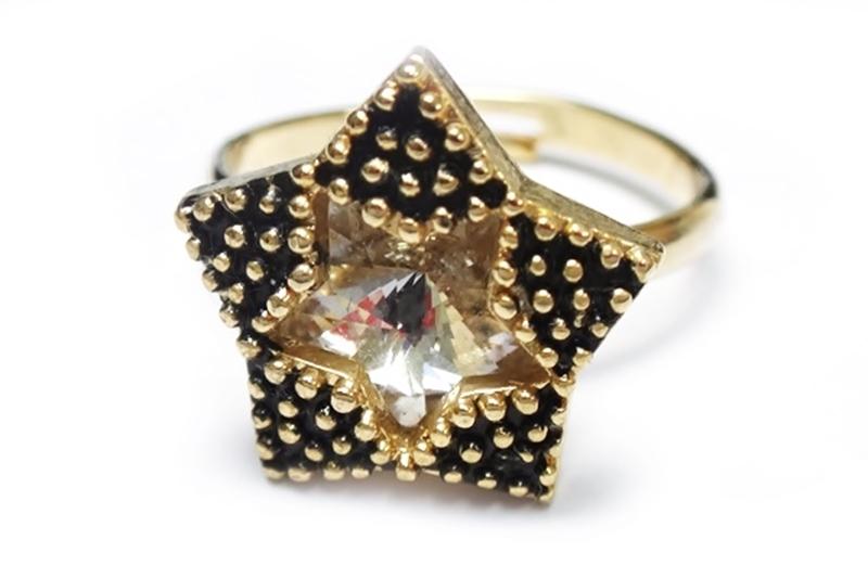 [Ozel] Subtle Charm Glossy Brass Epoxy Ring [Ozel