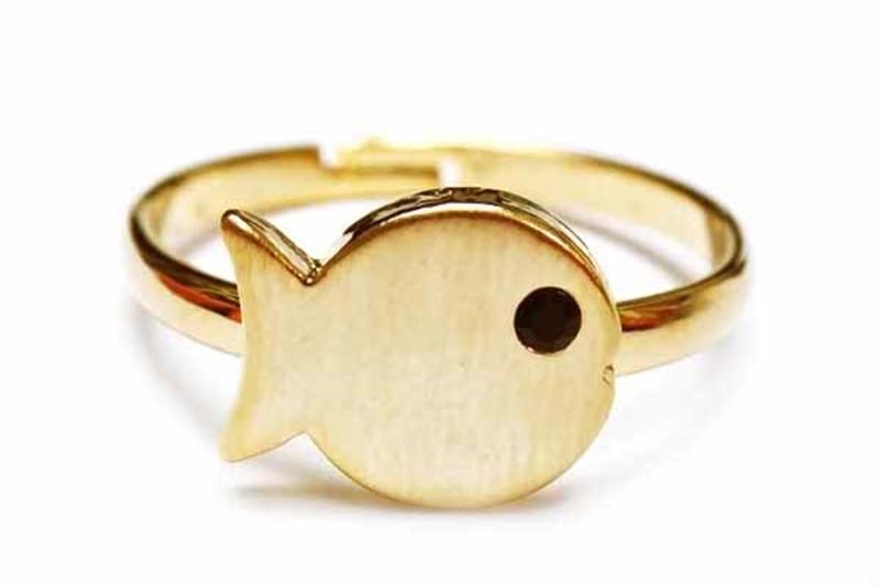Ozel] Vintage-inspired brass ring