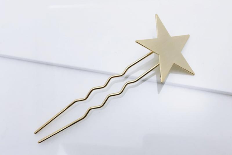 Layered Matte Brass Hairpin [Ozel]