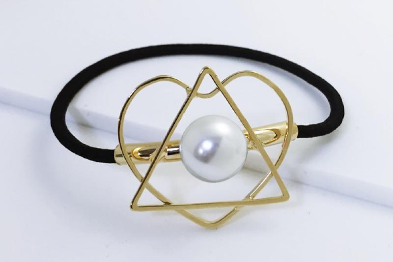 [Ozel] Daily Point Glossy Brass Pearl Jewelry