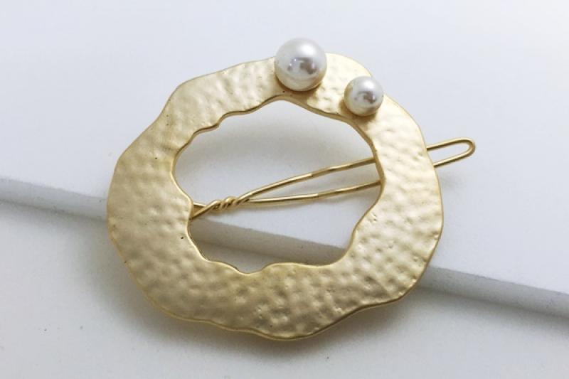 [Ozel] Delicate Vintage Plated Pearl Zinc Alloy Hairpin