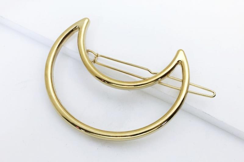 ] Daily accent glossy zinc alloy hairpin [Ozel